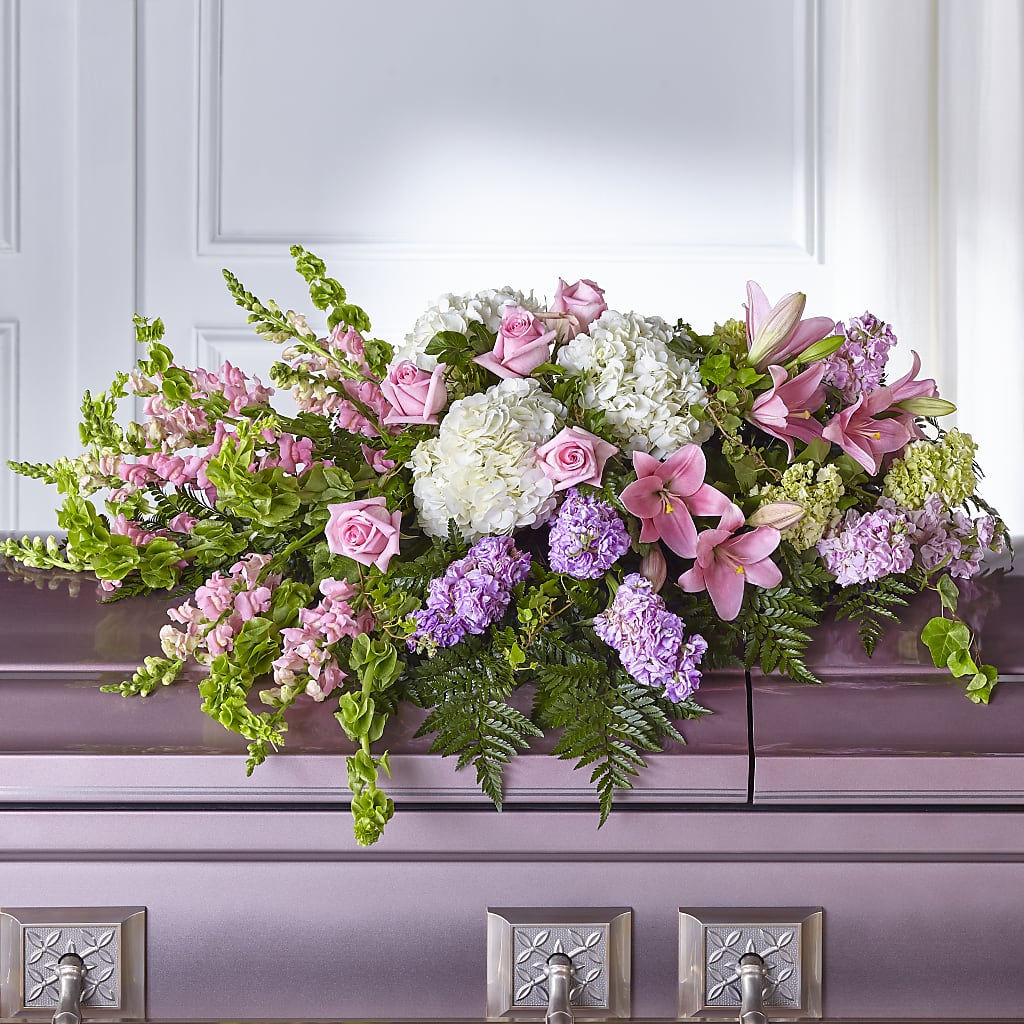Life's Gratitude Casket Spray – XINAI'S FLOWERS, Chowchilla CA