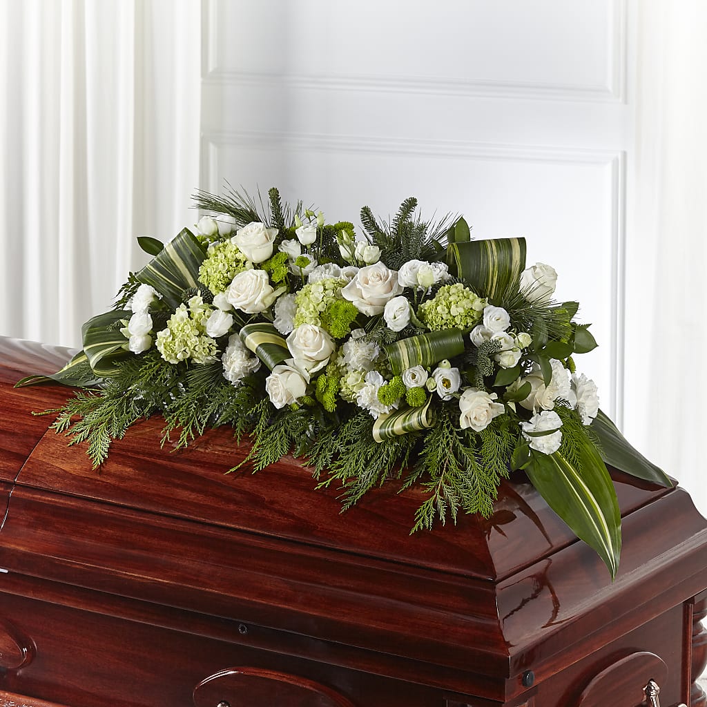 Hopeful Gesture Casket Spray – XINAI'S FLOWERS, Chowchilla CA