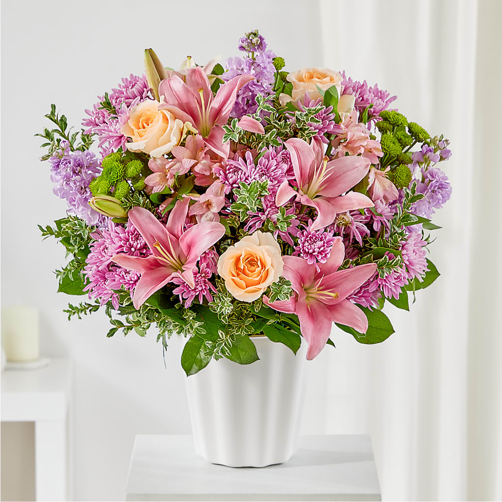 Supportive Embrace Tabletop Basket – XINAI'S FLOWERS, Chowchilla CA