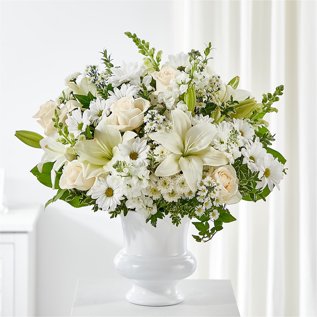 Uplifting Urn Arrangement – XINAI'S FLOWERS, Chowchilla CA