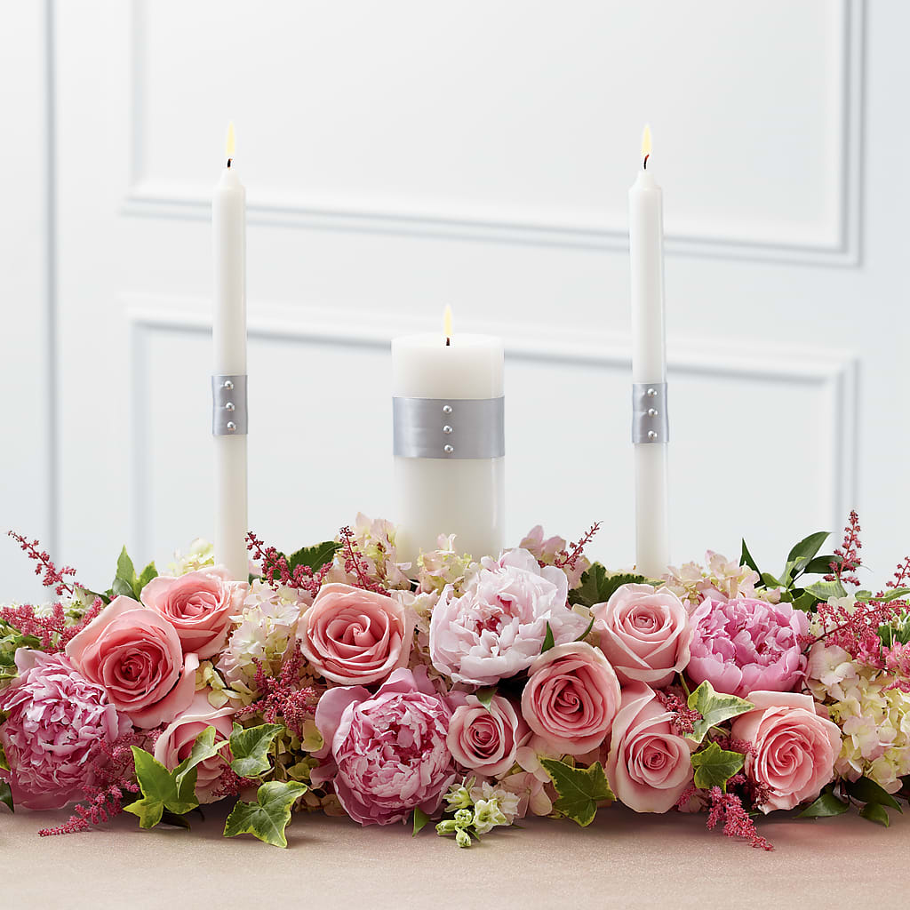 Worldwide Romance Unity Candle Arrangement – XINAI'S FLOWERS, Chowchilla CA