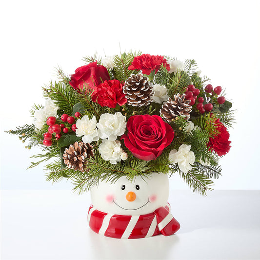 Jolly Snowman Bouquet – XINAI'S FLOWERS, Chowchilla CA