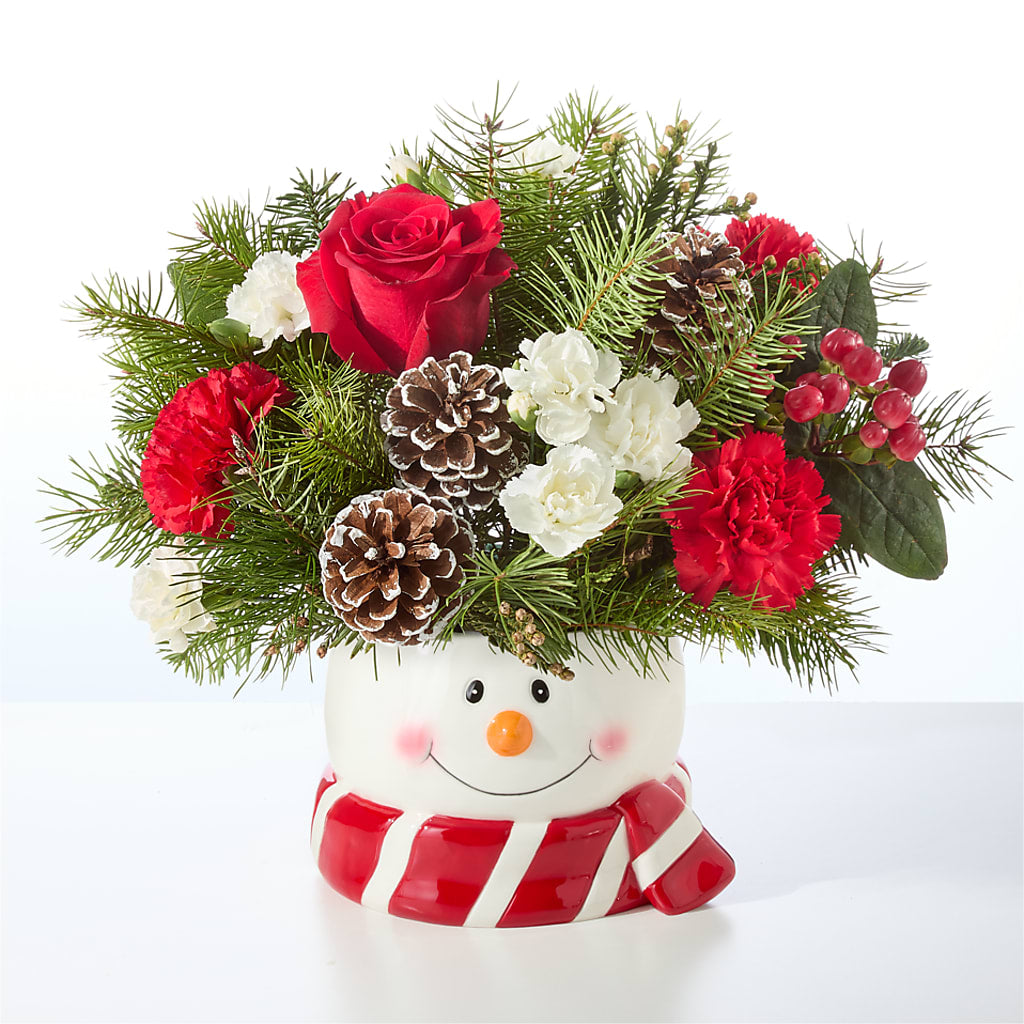 Jolly Snowman Bouquet – XINAI'S FLOWERS, Chowchilla CA