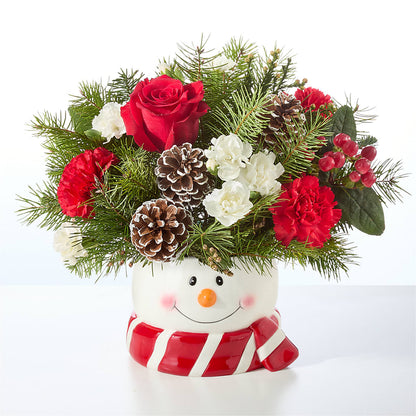 Jolly Snowman Bouquet – XINAI'S FLOWERS, Chowchilla CA