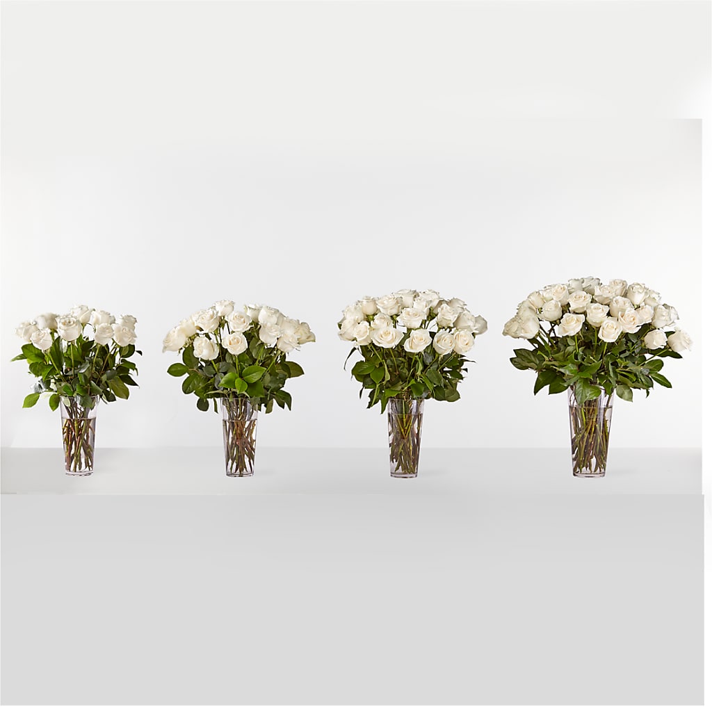 Long Stem White Rose Bouquet – XINAI'S FLOWERS, Chowchilla CA