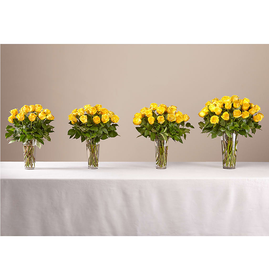 Long Stem Yellow Rose Bouquet – XINAI'S FLOWERS, Chowchilla CA