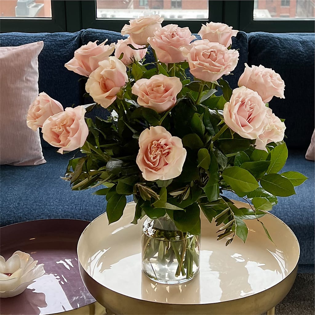 Long Stem Pink Rose Bouquet – XINAI'S FLOWERS, Chowchilla CA