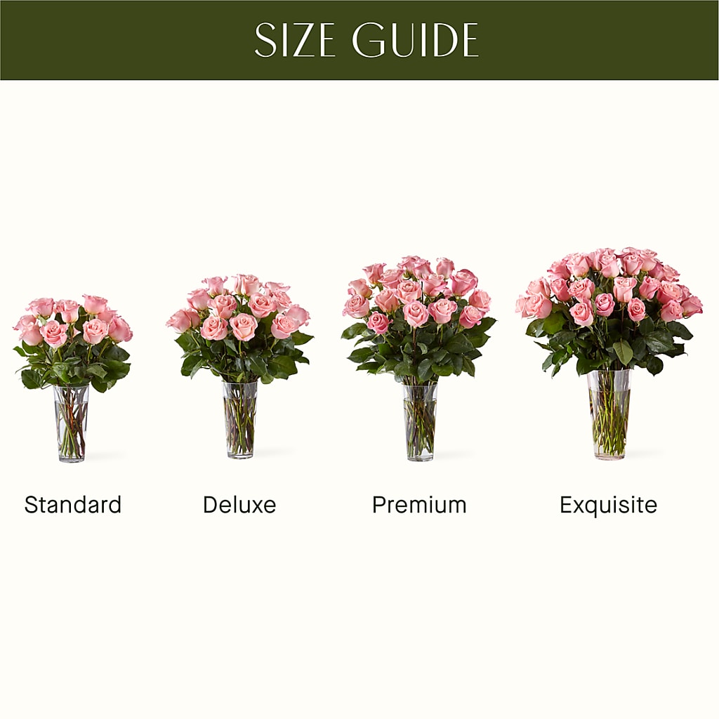 Long Stem Pink Rose Bouquet – XINAI'S FLOWERS, Chowchilla CA