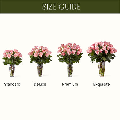 Long Stem Pink Rose Bouquet – XINAI'S FLOWERS, Chowchilla CA