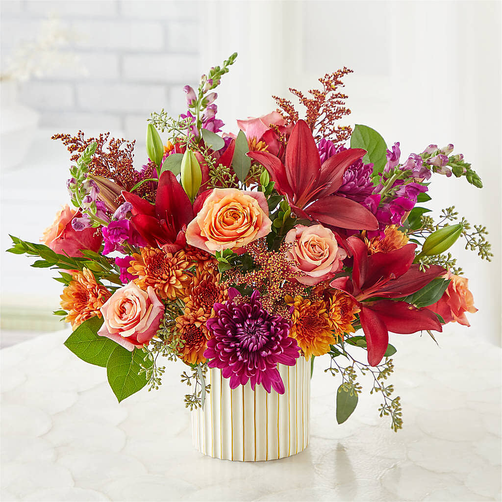 Burgundy Landscape Bouquet – XINAI'S FLOWERS, Chowchilla CA