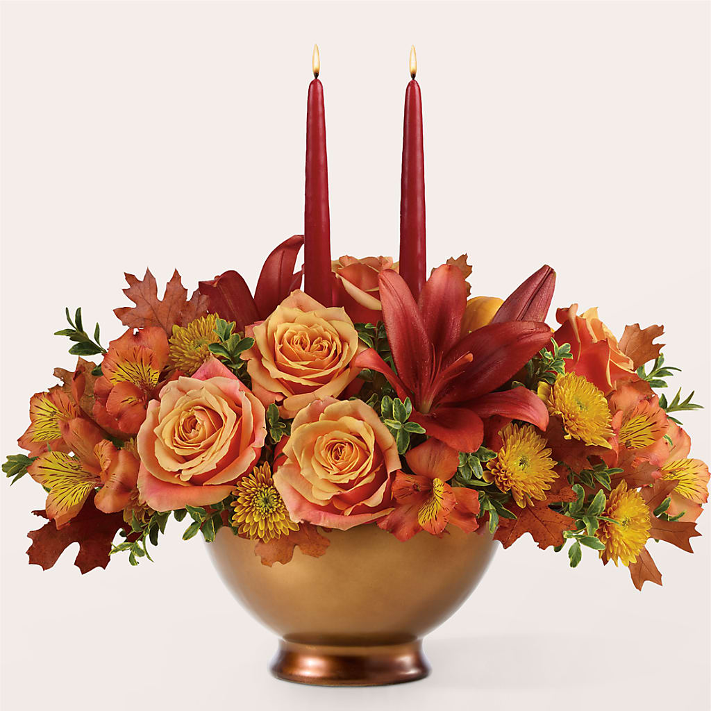 Harvest Table Centerpiece – XINAI'S FLOWERS, Chowchilla CA
