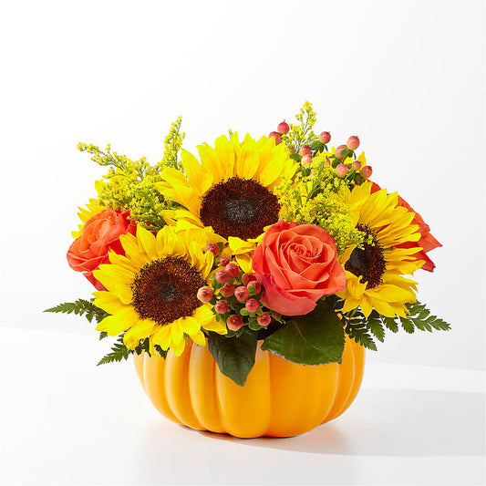 Pick of the Patch Pumpkin Bouquet – XINAI'S FLOWERS, Chowchilla CA