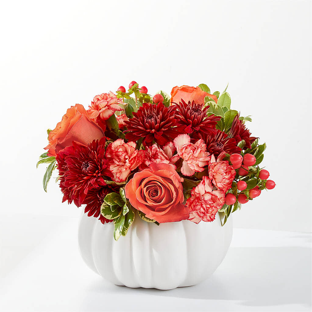 Autumn Air Pumpkin Bouquet – XINAI'S FLOWERS, Chowchilla CA