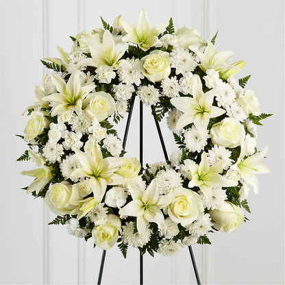 Treasured Tribute Wreath – XINAI'S FLOWERS, Chowchilla CA
