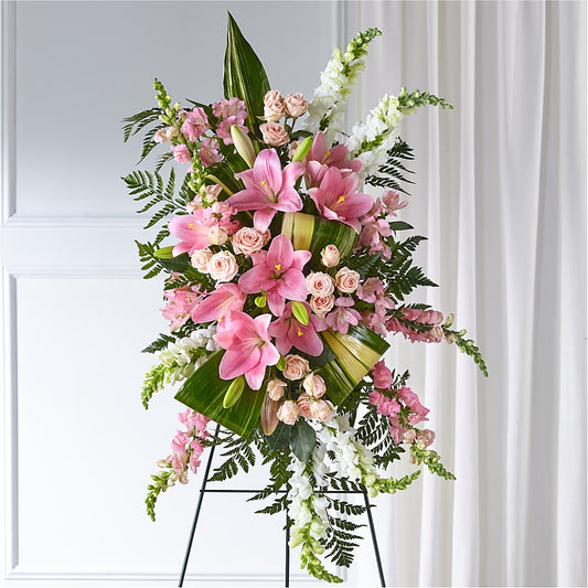 Elegant Embrace Standing Spray – XINAI'S FLOWERS, Chowchilla CA