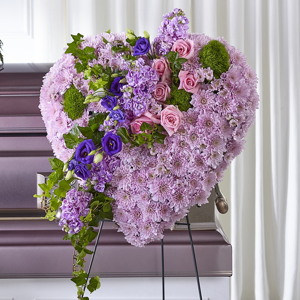 Treasured Love Standing Heart – XINAI'S FLOWERS, Chowchilla CA