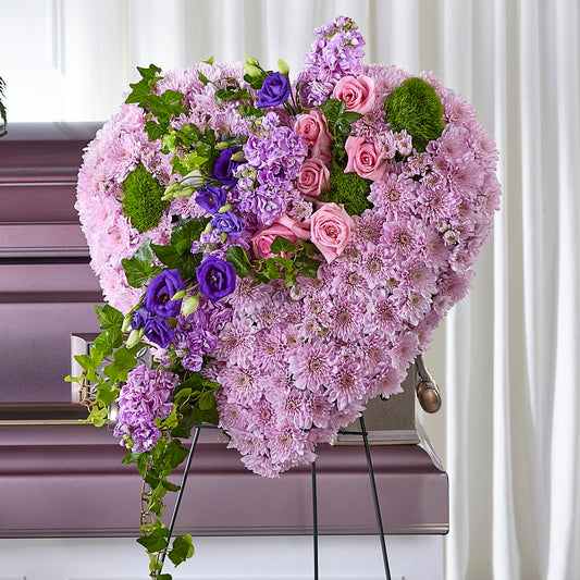 Treasured Love Standing Heart – XINAI'S FLOWERS, Chowchilla CA