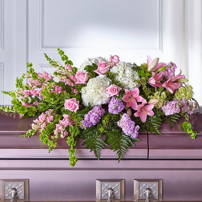 Life's Gratitude Casket Spray – XINAI'S FLOWERS, Chowchilla CA