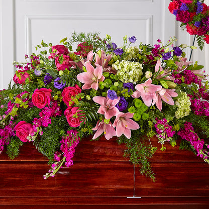 Radiant Tribute Casket Spray – XINAI'S FLOWERS, Chowchilla CA