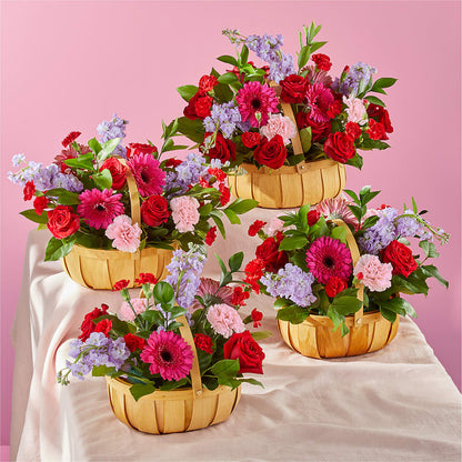 Pink Picnic Basket – XINAI'S FLOWERS, Chowchilla CA