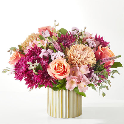 Berry Cobbler Bouquet with Ivory Vase – XINAI'S FLOWERS, Chowchilla CA
