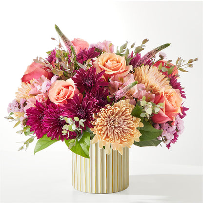 Berry Cobbler Bouquet with Ivory Vase – XINAI'S FLOWERS, Chowchilla CA