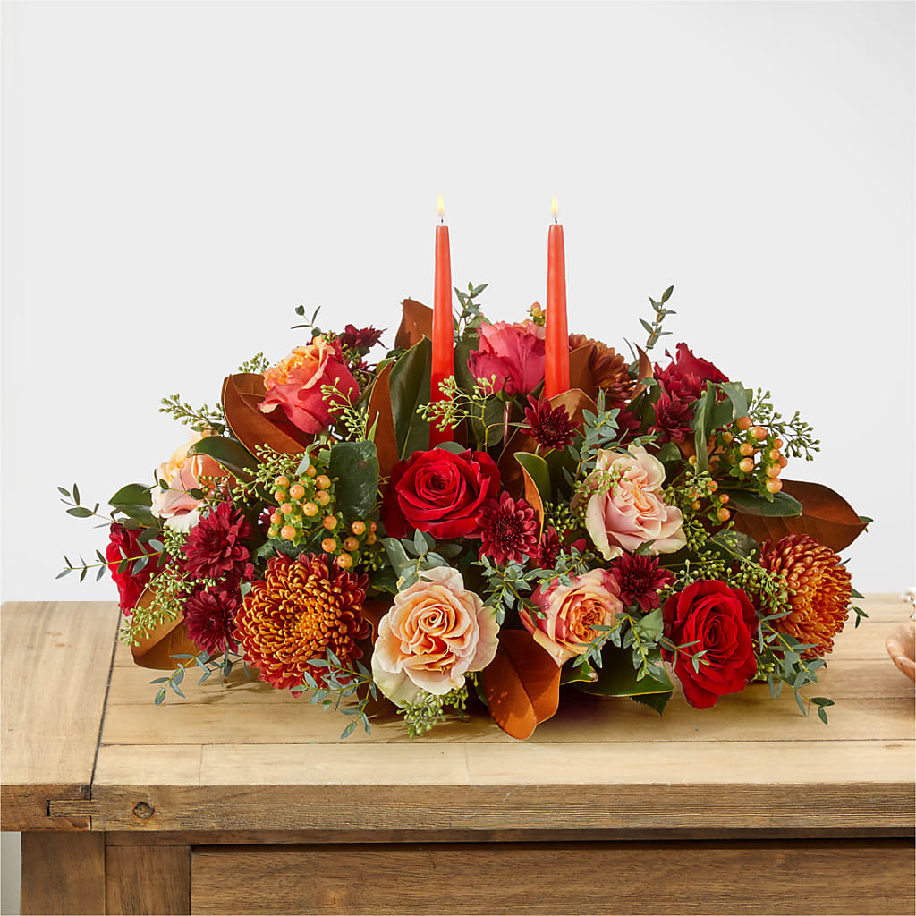 Gather Near Centerpiece – XINAI'S FLOWERS, Chowchilla CA